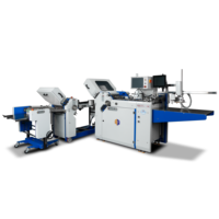 Machine de pliage de papier feuille d'agrafage A1 machine à papier pré-plié 350gsm papier