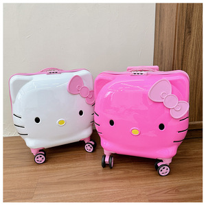 20 pollici Kawaii Kt gatto valigia da viaggio quattordici pollici custodia cosmetica grande capacità Multi-funzionale bagaglio per i bambini - Product Image 3