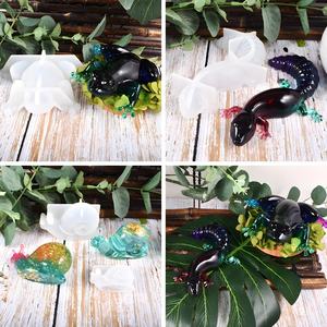 DM528 3D Katak Paskah Kadal Siput Bentuk Cetakan Silikon Epoksi Resin Hewan Ornamen Cetakan Casting - Product Image 5