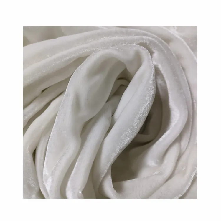 wholesale white silk velvet fabric price to dye , silk/viscose fabric for painting