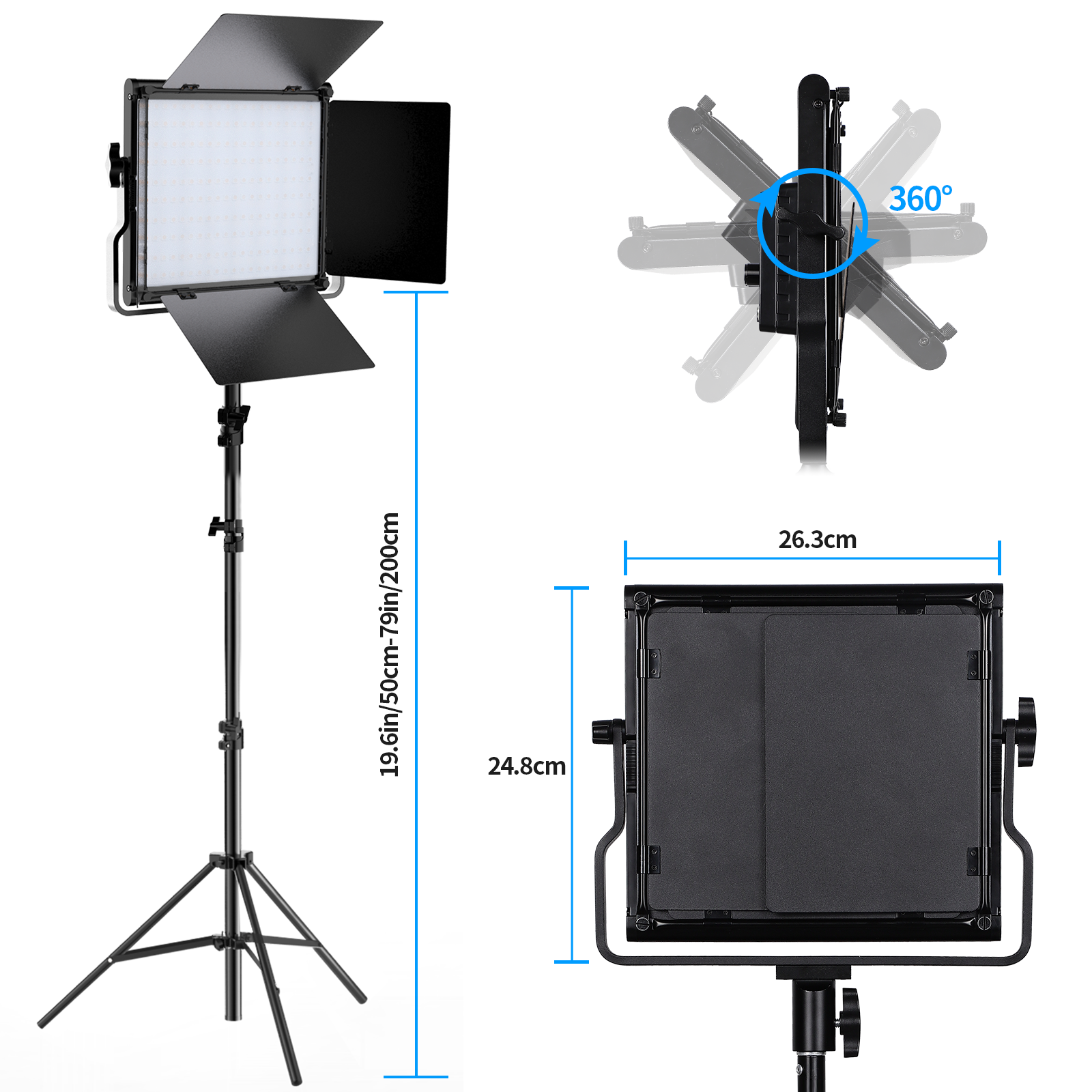 Travor L5000RP بطارية تعمل بالبطارية LED طقم إضاءة الاستوديو RGB لوحة فيديو ضوء الكاميرا معدات التصوير الفوتوغرافي أدى فيلم فيديو