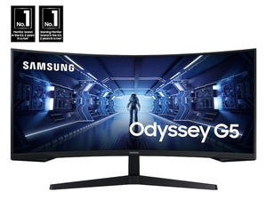 Moniteur de jeu incurvé SAMSUN-<span class=keywords><strong>G</strong></span> 34 "<span class=keywords><strong>Odyssey</strong></span> G55T WQHD 165Hz 1ms(MPRT) HDR - Product Image 6
