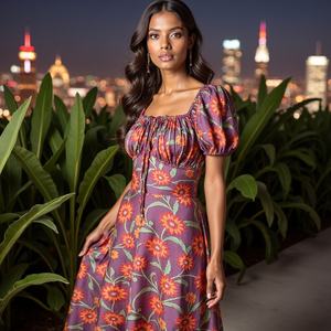 ชุดเดรสผู้หญิงความยาวปานกลางแบบคลาสสิก สวมใส่สบาย มีสไตล์ เหมาะสำหรับใส่ในชีวิตประจำวัน - Product Image 5