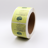 Étiquettes autocollantes de luxe pour bougies parfumées, résistantes à la chaleur, personnalisées avec logo privé, en rouleau, pour emballage de bougies aromatiques