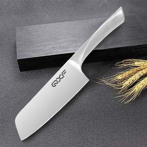 Gran oferta, cuchillo de carnicero de cocina Santoku de estilo japonés de 7 pulgadas con mango hueco hecho de Metal, pedido mínimo de 5 uds. - Product Image 6