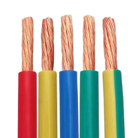 Cable de Alta Calidad Fabricado y Vendido al por Mayor H05V-U H07V-U NYA 2.5mm/4mm/6mm Verde Loess para Cableado Fijo, Cable con Aislamiento de PVC