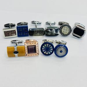 Suministro directo de fábrica, <span class=keywords><strong>gemelos</strong></span> de uñas de manga clásica hechos a mano con hebillas de cuello pequeño, colección de botones lavables Premium - Product Image 1