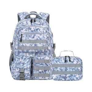 Fashion Student Backpack with Lunch Box and Pencil Case Promotional Polyester Lining Backpack