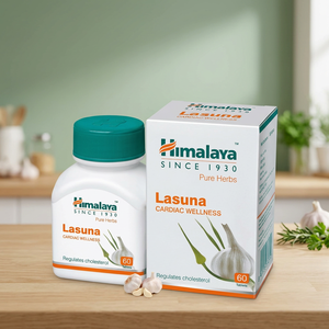 Himalaya Lasuna Ayurvedic <b>Tablets</b> Herbal Supplement with Wild Cultivation Plastic <b>Container</b> Packaging for Body Wellness Energy - Product Image 3