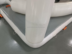 Piattaforma Gonfiabile Galleggiante Personalizzata per Sport Acquatici DWF con Tenda Pontone Divano Cabana Zattera Salotto Isola Molo Gonfiabile - Product Image 5