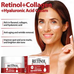 Produk Kecantikan Pabrik OEM jual krim wajah Retinol + kolagen + krim asam Hyaluronic OEM ODM krim kolagen - Product Image 3