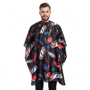 Muestra Gratuita, Venta al por Mayor de Fábrica, Delantal de Peluquero, Capa para Cortar el Cabello, Bata de Estilismo para Salón de Belleza, Poliéster - Product Image 1