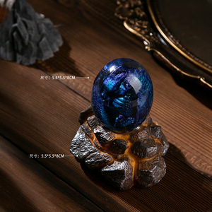 Adorno Luminoso de Huevo de Dinosaurio de Lava Transparente GTB0101 A5, Adorno de Huevo de Dragón de Resina Estilo Ángel con Ojo de Dragón para Libro de Juegos - Product Image 6