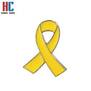 20 ans de stock d'usine d'épinglette en ruban métallique en stock d'insigne de sensibilisation à la violence domestique et au <span class=keywords><strong>cancer</strong></span> du pancréas - Product Image 6