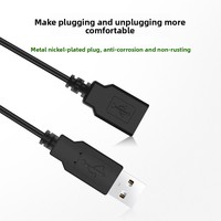 Cable de Extensión USB Macho a Hembra para Carga y Datos, Cable de Extensión de Alimentación con Conductor de Cobre USB 2.0 para Ratón y Teclado