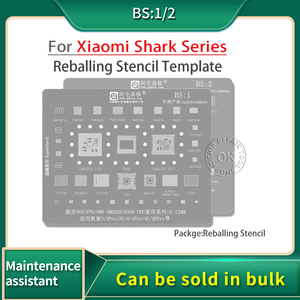 Pochoir de reballage AMAOE BS1/2 BGA pour Xiaomi Black Shark 1 2 3S 4 4S Pro Helo SM8350 SM8250 SM8150 <span class=keywords><strong>SDM845</strong></span> CPU Tin Plant Net - Product Image 1