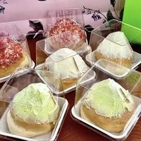 Boîte d'emballage pour tarte à la crème aux fraises de Noël, boîte à gâteau roulé de 2 pouces, boîte d'emballage pour dessert en pâte feuilletée au tiramisu