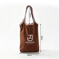 Sac de courses de supermarché en toile unisexe de haute qualité, personnalisable, avec bandoulière, grande capacité, pliable et portable