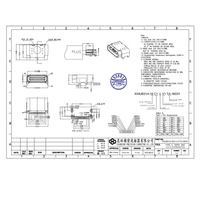Connecteur USB Type C 16 broches SMT fiable pour carte d'interface de contrôle industriel PCB