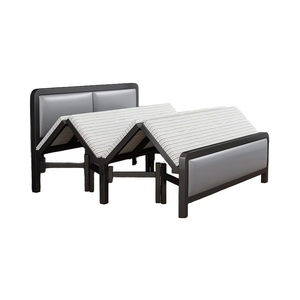 Portable Simple Double Fer <span class=keywords><strong>Lit</strong></span> Durable Cadre En Métal Simple Pliant Conception Style Moderne pour La Maison Appartement Bureau Déjeuner Pause Sieste - Product Image 1