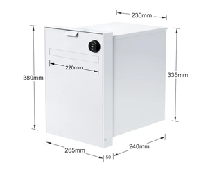 Buzón de valla de paquete de metal y aluminio innovador con características de seguridad para la entrega de <span class=keywords><strong>correos</strong></span> de apartamentos al aire libre - Product Image 4