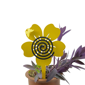 High Standard Customized Garden Flower Pattern Metal Plug-In Mosquito Kill Coil Rack