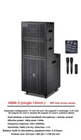 Équipement audio professionnel pour intérieur et extérieur, système de sonorisation Line Array haute puissance de 15 pouces, haut-parleur en bouleau pour 5.1