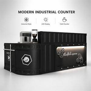 Bureau <span class=keywords><strong>de</strong></span> réception carré <span class=keywords><strong>en</strong></span> métal <span class=keywords><strong>de</strong></span> style industriel vintage <span class=keywords><strong>Comptoir</strong></span> <span class=keywords><strong>de</strong></span> caisse simple et moderne pour restaurant Bar Table <span class=keywords><strong>de</strong></span> coin pour magasin <span class=keywords><strong>de</strong></span> thé au lait - Product Image 1