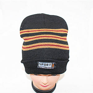 Chapeau tricoté Sport Techwear, couleurs mélangées, bonnet de ski chaud, couvre-chef d'hiver pour adulte - Product Image 2