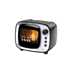 Ai Smart 8W Mini Écran Tactile pour Haut-Parleur Bluetooth <span class=keywords><strong>Radio</strong></span> Rétro Multi-Fonction Réveil Paroles Affichage Bruit Blanc Supports - Product Image 6