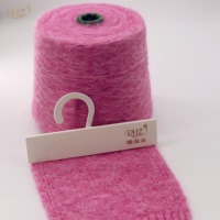 Hilo de Alpaca Mezclado con Poliéster, Nailon, Lana y Spandex, 1/4.2NM, para Tejer con Cepillo