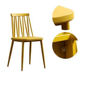 Silla de Comedor Apilable de Plástico de Diseño Moderno CY-42 2025, Colorida, para Hogar, Escuela, Cafetería, Cocina o Restaurante - Product Image 4