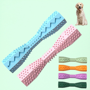 High Quality Classic Modern <strong>New</strong> <strong>Dog</strong> Chew Leaky Toy TPR Puppy Toothbrush Grinding Teeth Cleaning Stick - Product Image 2