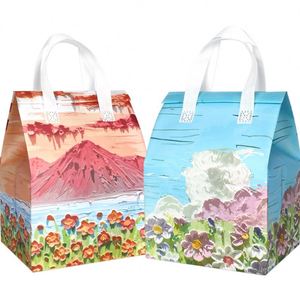 Sac isotherme personnalisé avec logo de dessin animé, en PP recyclé, non tissé, isolé, imperméable, portable, pliable, écologique, en feuille d'aluminium - Product Image 1