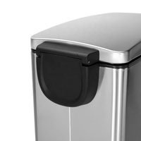 Poubelle à pédale unique en acier inoxydable de bonne qualité, grande capacité, pour cuisine, usage commercial, pour couches et déchets divers, à prix abordable