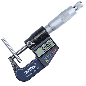 नए उत्पाद 0.001 मिमी डिजिटल के बाहर माइक्रोमीटर कैलिपर गेज मीटर कार्बाइड टिप माप उपकरण 0-25 मिमी सर्पिल माइक्रोमीटर - Product Image 1