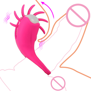 10 Snelheden Vibrators Penis Ring Haan Ringen Rotatie Orale Vagina Clitoris Stimulator G-Spot Massager Tong Likken Volwassen Producten - Product Image 6