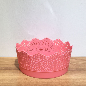 Yicai Mini Pots de bonsaï en plastique bon marché de fleurs artificielles rondes de forme géométrique - Product Image 4