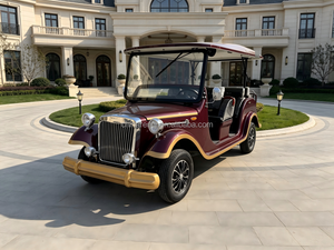 <span class=keywords><strong>Voiture</strong></span> électrique de tourisme <span class=keywords><strong>vintage</strong></span> 9 places, véhicule rétro pour touristes, moteur AC 72V, autonomie 120 km, certifiée CE pour centres de villégiature et mariages - Product Image 1
