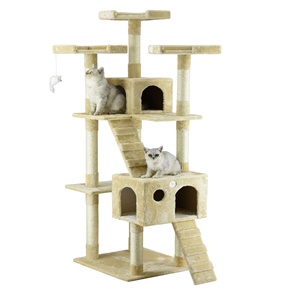 Albero per Gatti XXL da 72 Pollici, Cuccia Gioco Divertente, 5 Colori, Grande Tiragraffi per Gatti, Torre Semplice con Pallina Piccola - Product Image 3