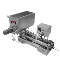 Machine de remplissage pneumatique avec trémie en forme de U |   Remplisseur de bouteilles en verre pour shampoing, gel douche et savon pour les mains