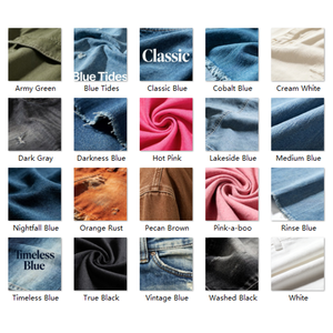 Shorts <span class=keywords><strong>en</strong></span> <span class=keywords><strong>jean</strong></span> pour femmes, coupe ajustée, denim délavé, respirant, avec coutures apparentes, design estival - Product Image 5