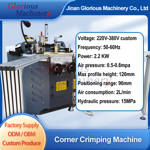 Máquina prensadora de ventanas de aluminio para ventanas de aluminio, soporte de esquina, corte de juntas <span class=keywords><strong>y</strong></span> juntas de esquina de ventana - Product Image 2