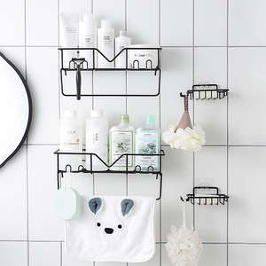 Estante de esquina moderno de acero inoxidable para montaje en pared de baño con adhesivo fuerte de fácil instalación para hoteles - Product Image 4