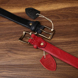 Cinturón de cuero de vaca genuino de doble cara lavado con agua Vintage de alta calidad para mujer, cinturón vaquero de moda, hilo de coser - Product Image 4