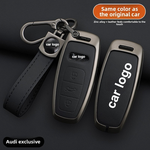 Étui porte-clés en cuir premium pour modèles Audi A3L/A6L/A7L 2024/2025, housse de style professionnel avec boucle - Product Image 4