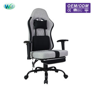 Nhà máy sản xuất ghế WS8365 chuyên nghiệp, ghế chơi game bằng vải gai dầu, ghế xoay 360 độ. - Product Image 2