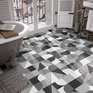 <span class=keywords><strong>Piastrelle</strong></span> in Porcellana con Motivo Floreale 600x600mm, Carreaux a Motifs per Pavimenti e Pareti di <span class=keywords><strong>Cucina</strong></span> e Bagno - Product Image 6