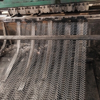 Malla Metálica Expandida de Diamante Gótico Galvanizada en Caliente de 1.2x2.4m, de Alta Resistencia, para Refuerzo y Decoración de Edificios