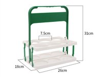 Porte-boissons pliable avec logo personnalisé, porte-gobelets portable pour 6 tasses, pour service de livraison de nourriture, restaurant, à emporter, café